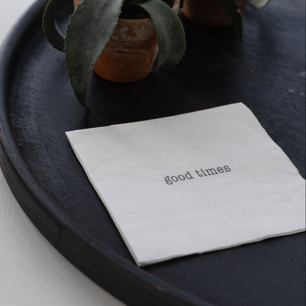 sögne serviett coctail  good times