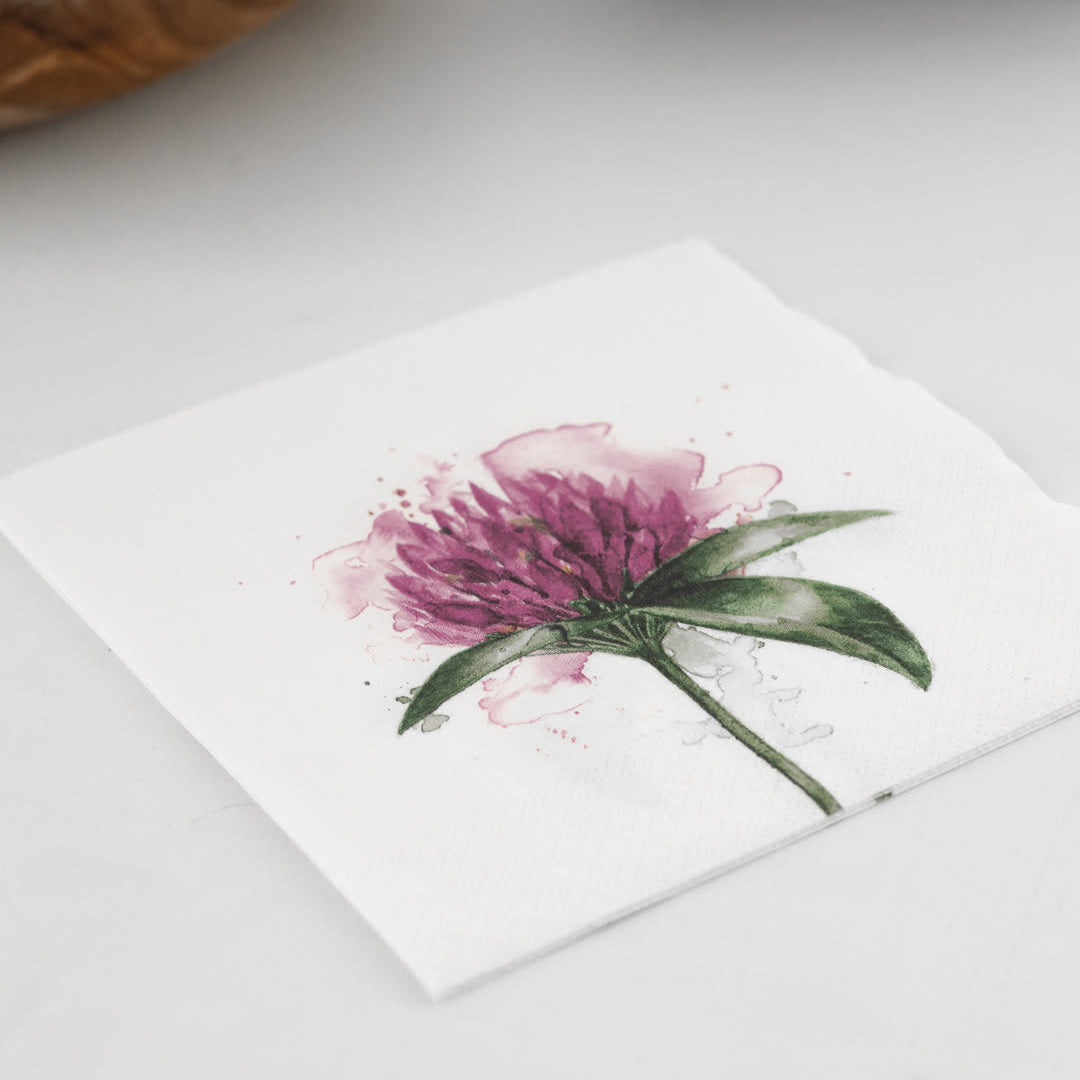 sögne serviett lunch  kløverblomst