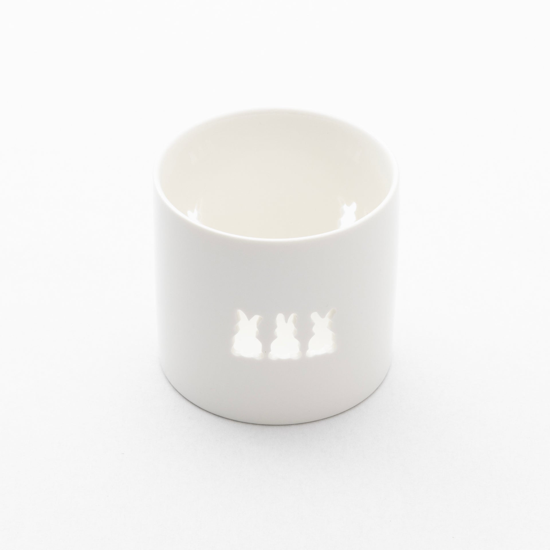 sögne hvit t-lysholder easter bunnies medium