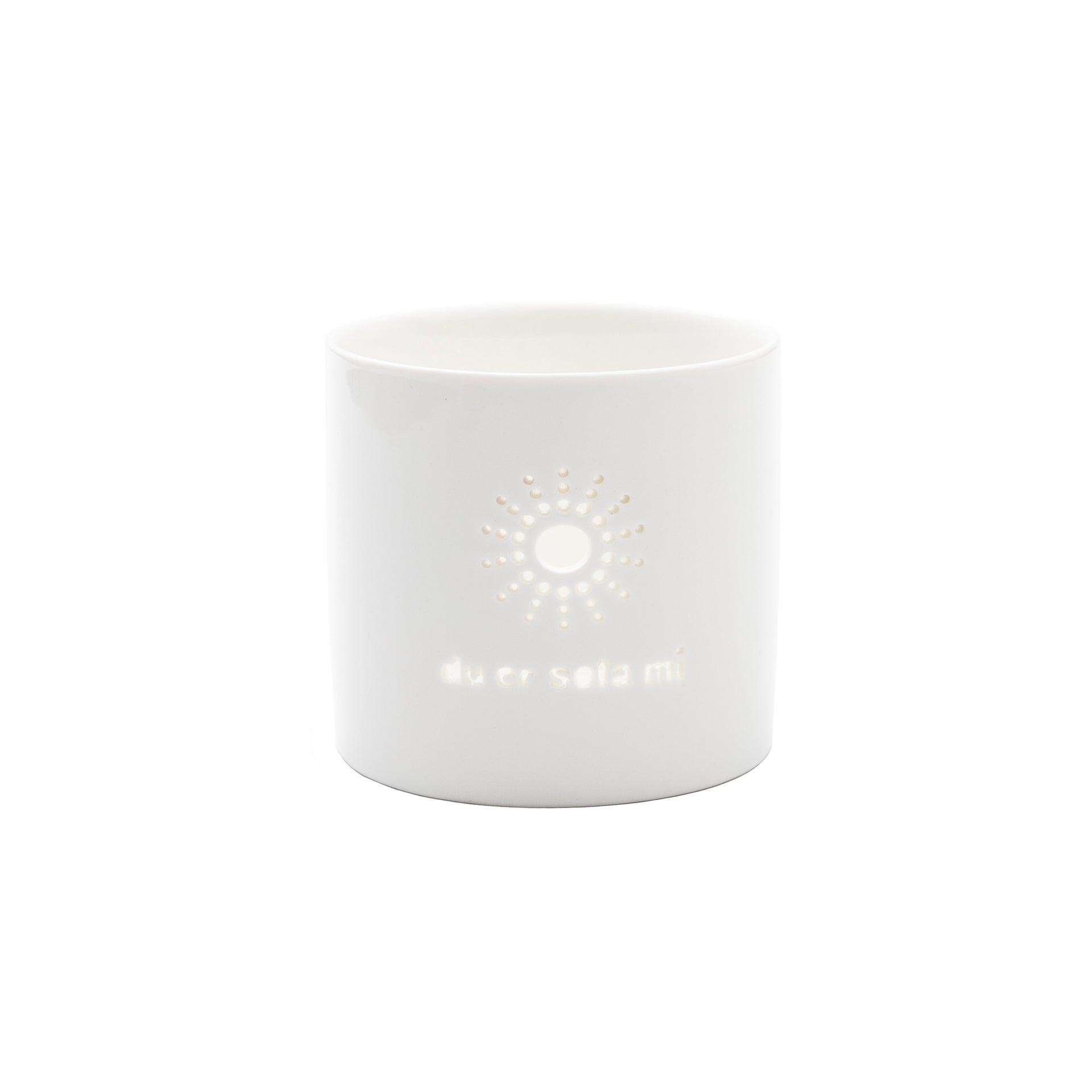 sögne hvit t-lysholder du er sola mi medium