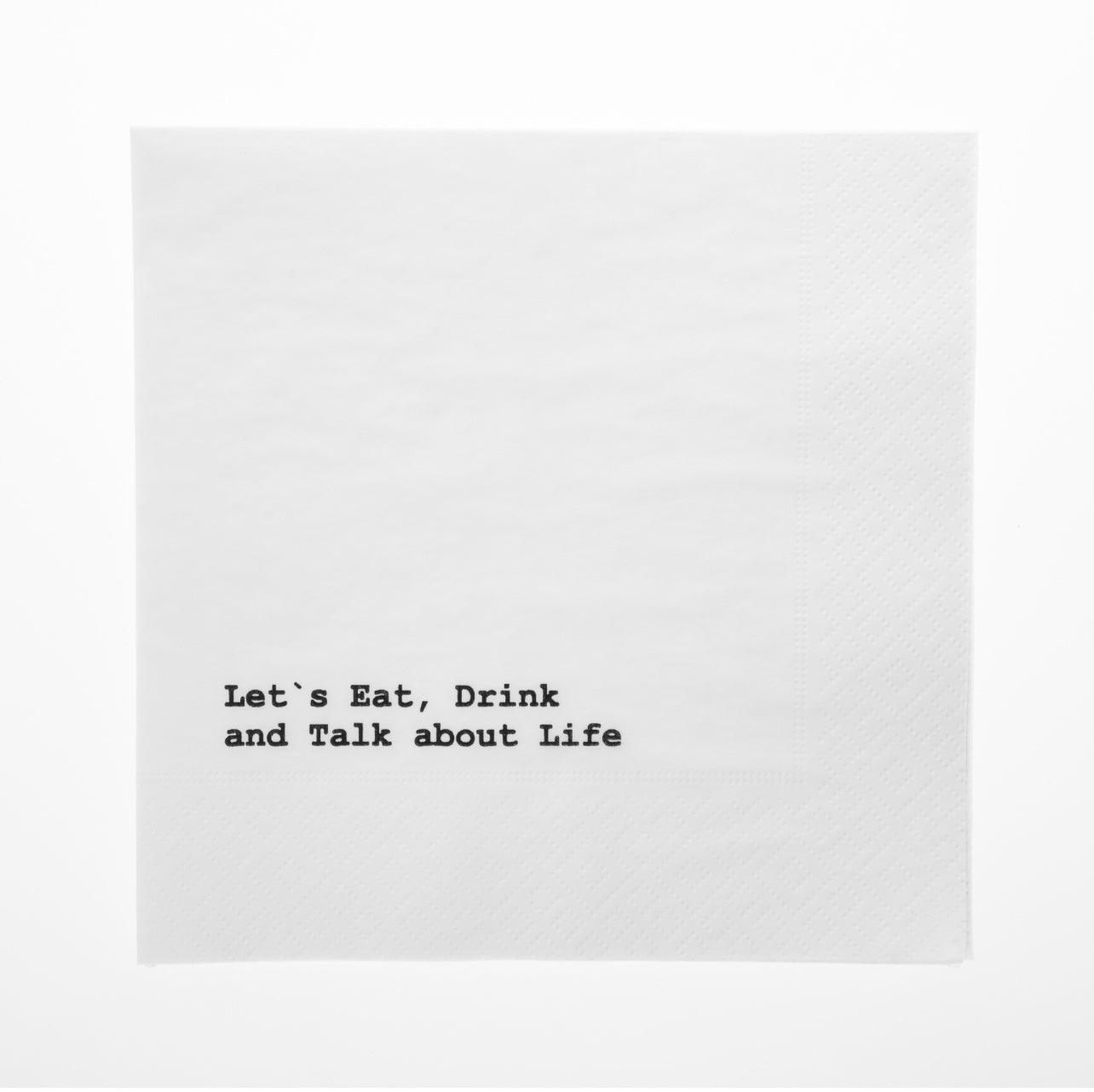 sögne paper napkin lunch let`s eat