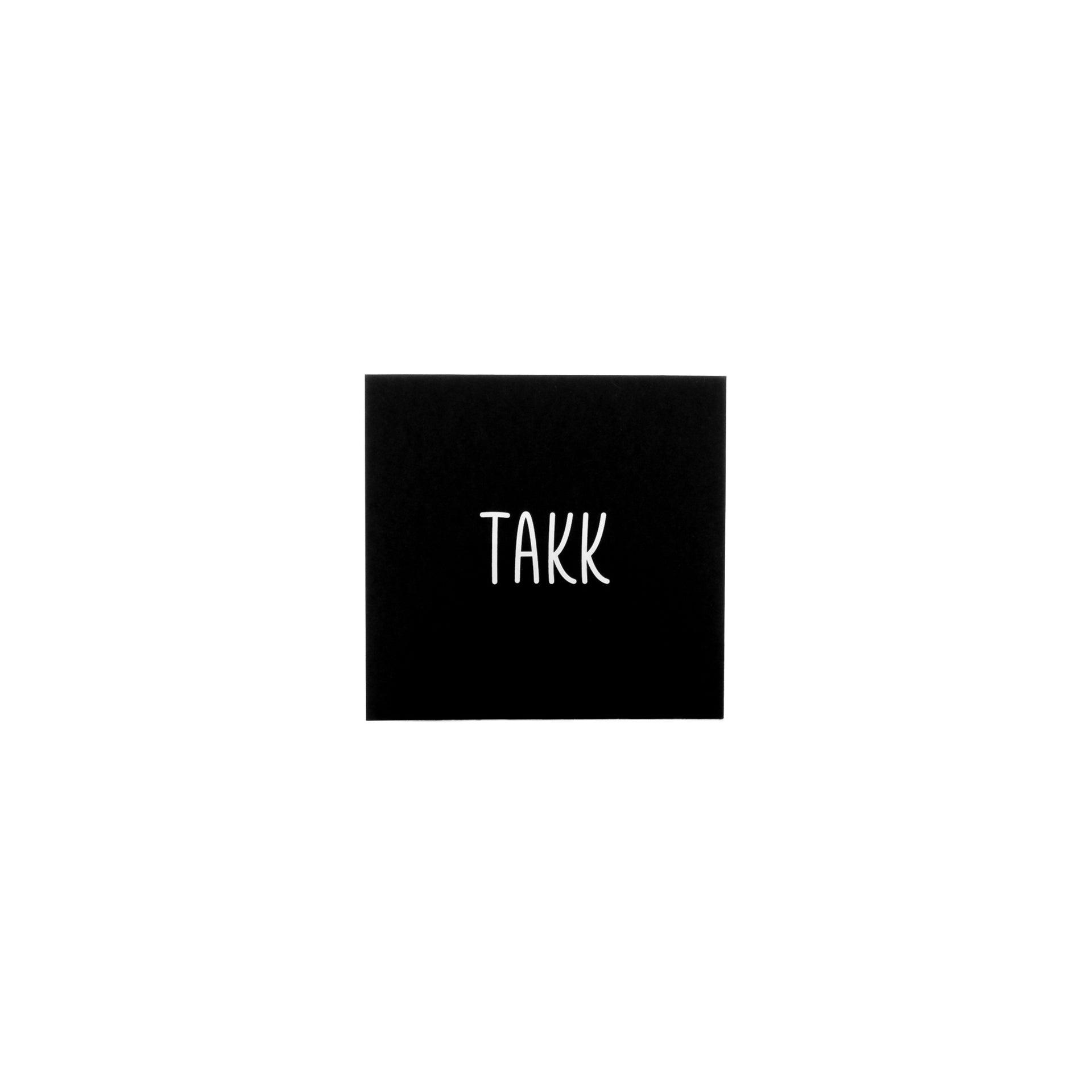 sögne card 8x8 cm TAKK