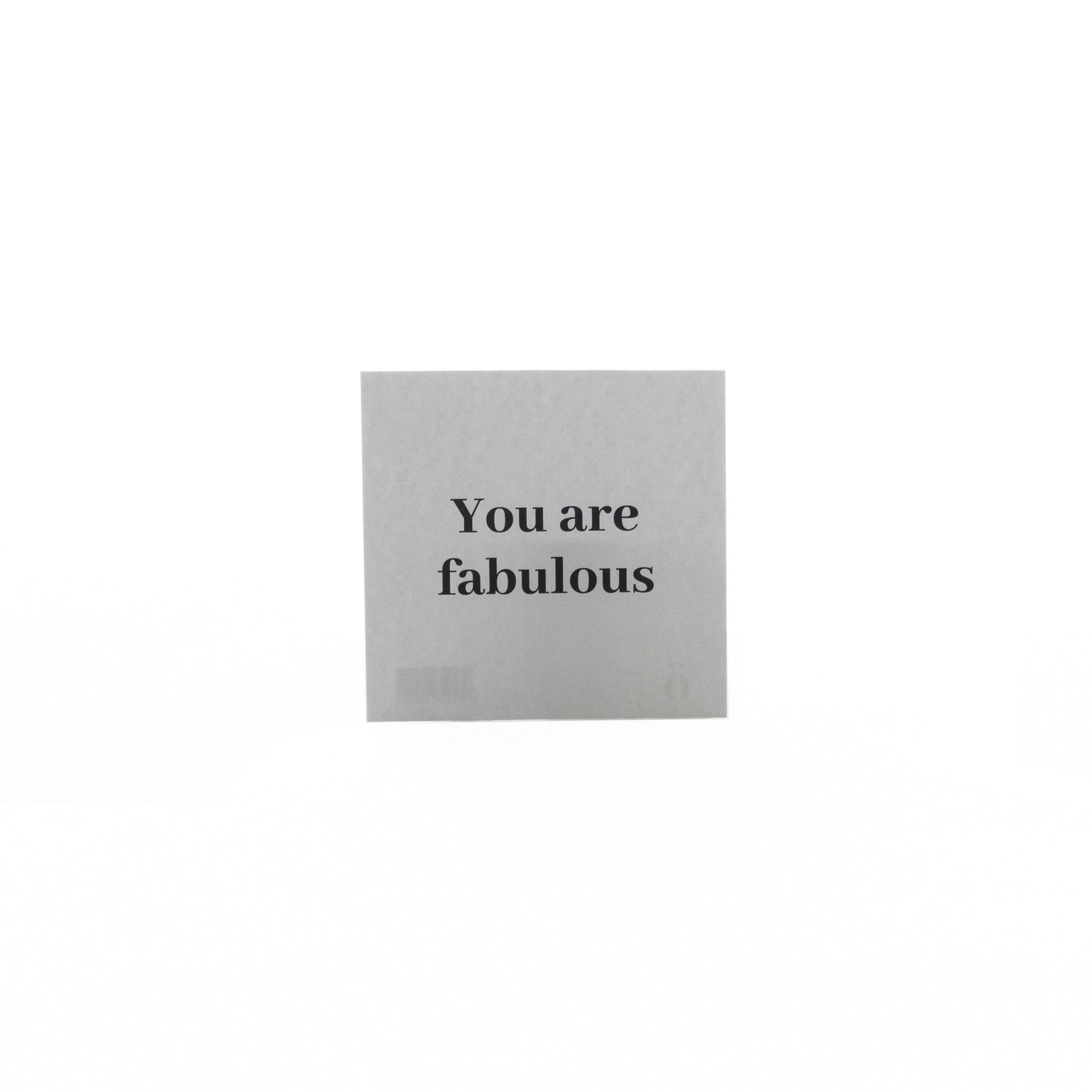 sögne kort 8x8cm you are fabulous