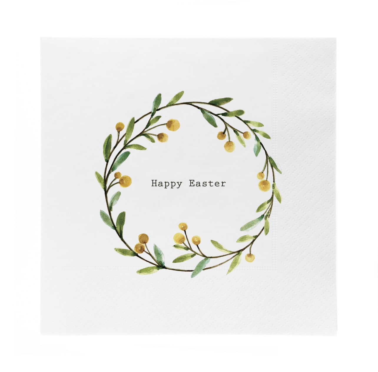 sögne paper napkin lunch wreath happy easter