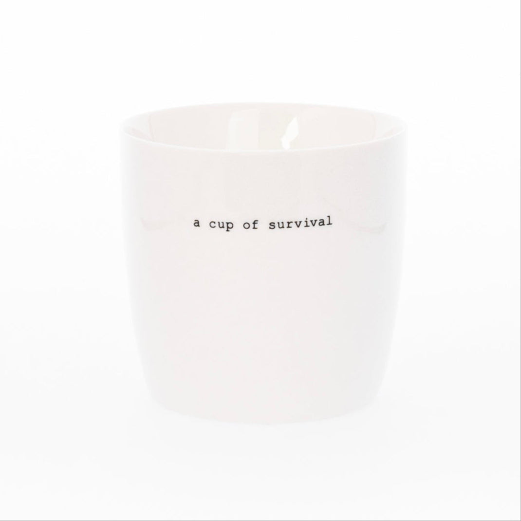 sögne krus hvit  a cup of survival