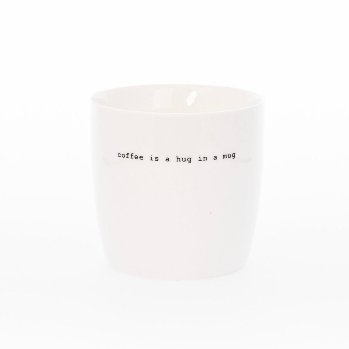 sögne mug white  coffee is a hug