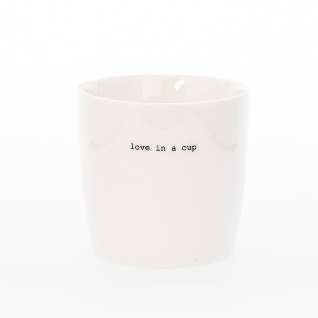 sögne krus hvit  love in a cup