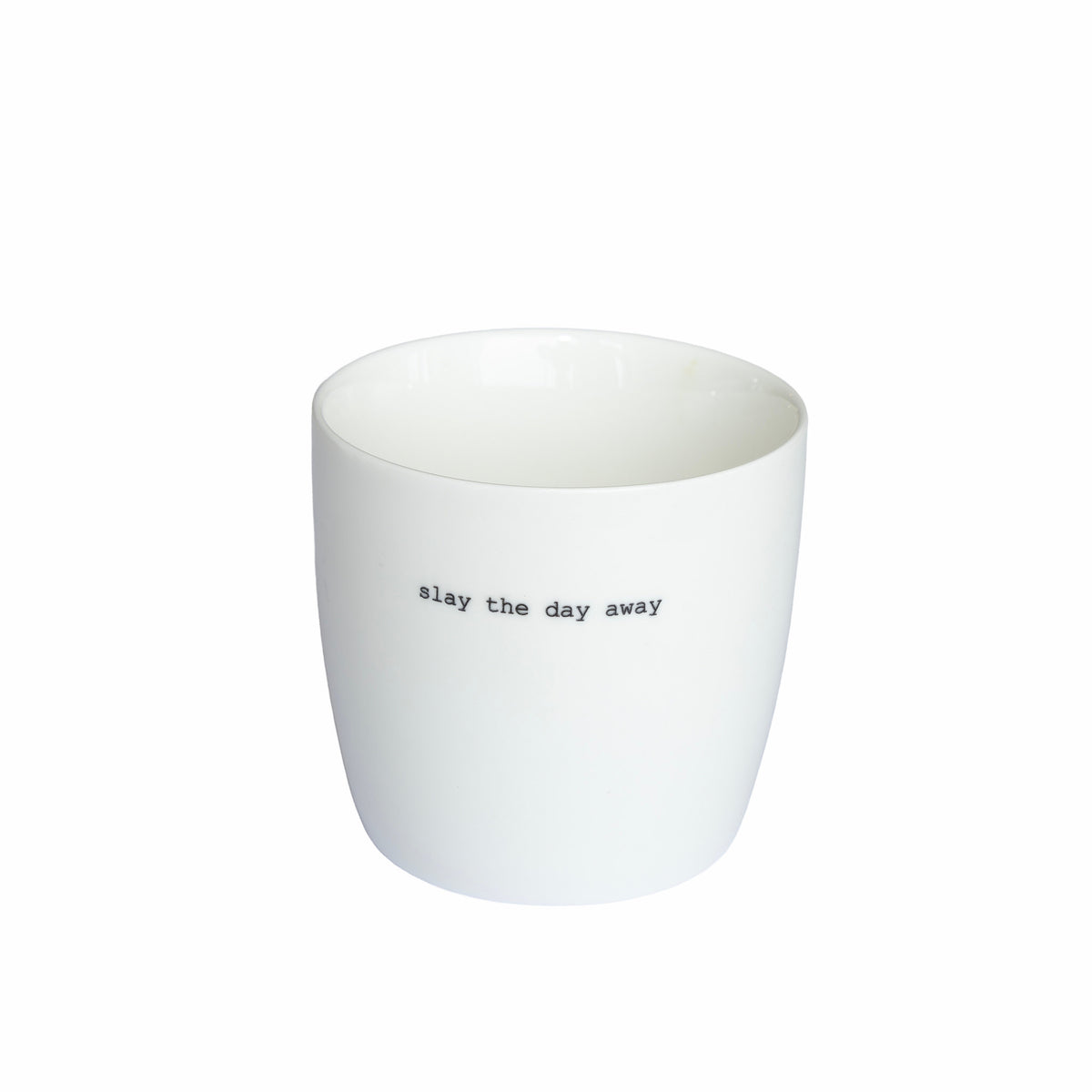 sögne mug white slay the day away