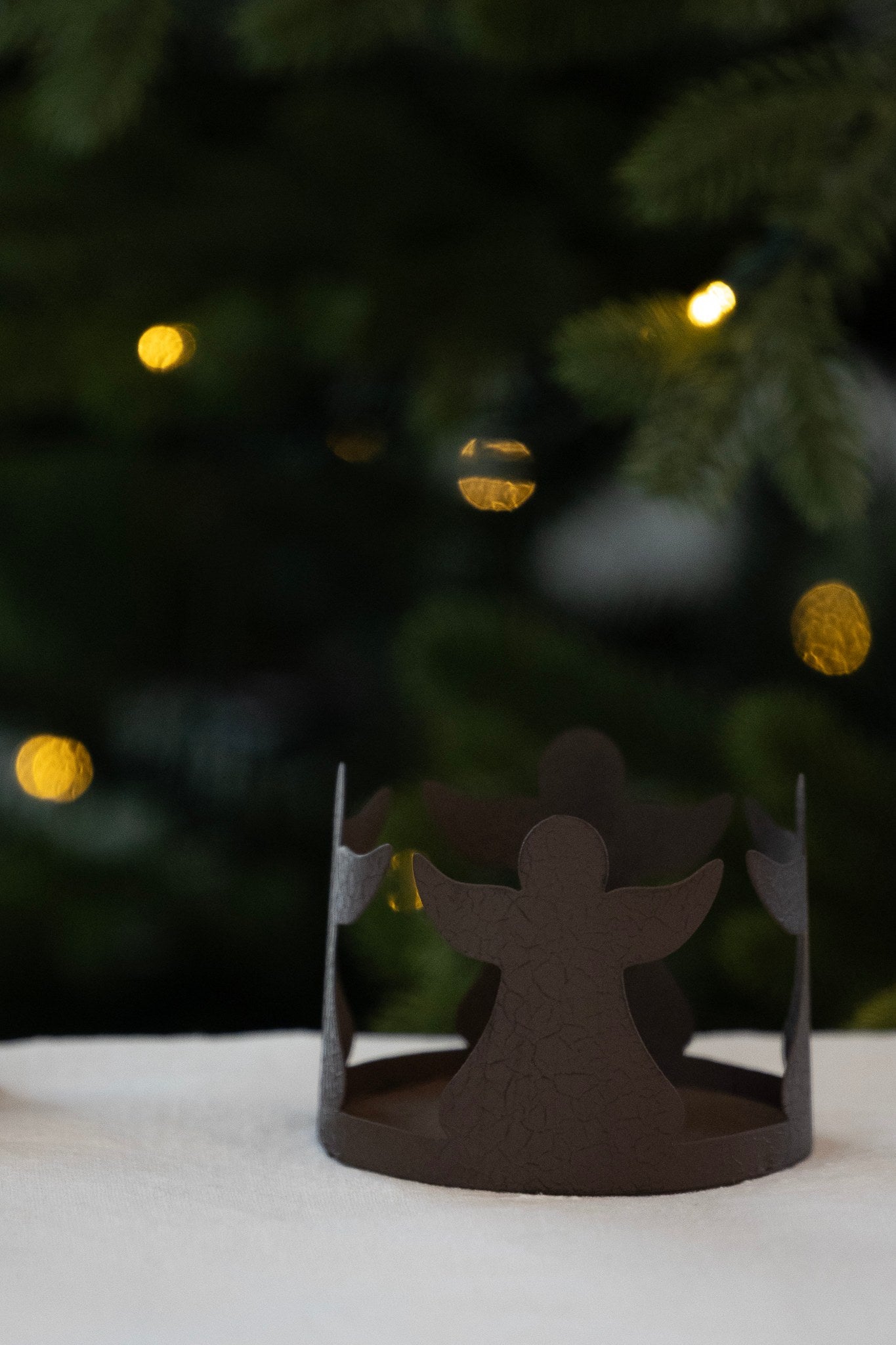 sögne candle holder metal angel large