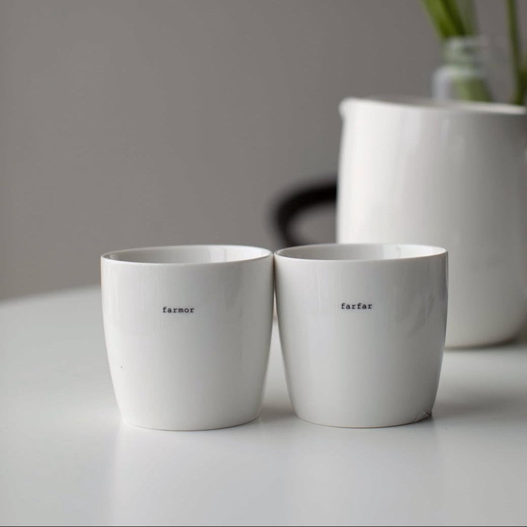 sögne mug white farmor