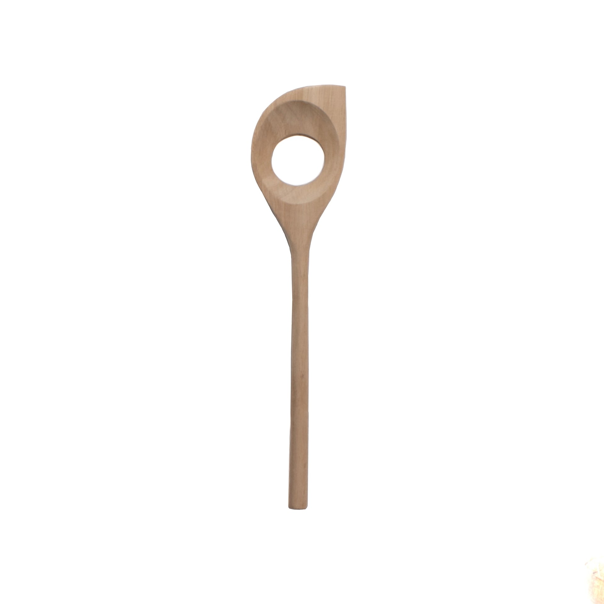 sögne Fred wooden spoon with large hole, acacia wood