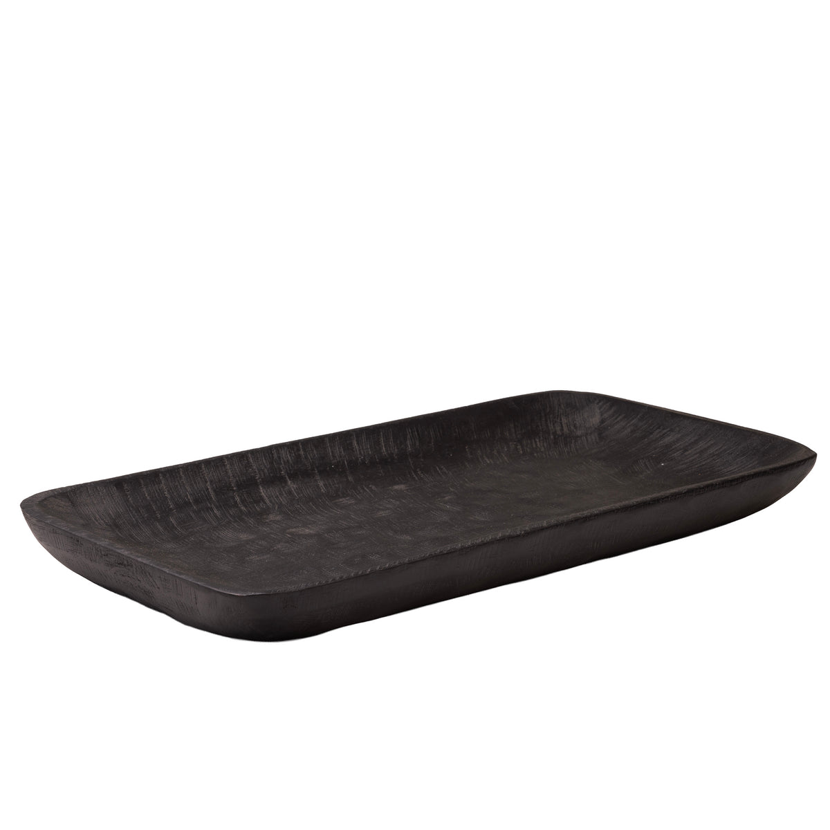sögne black wooden tray