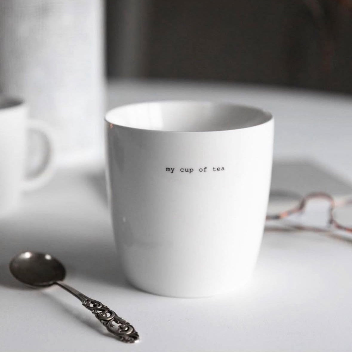 sögne krus hvit big  my cup of tea