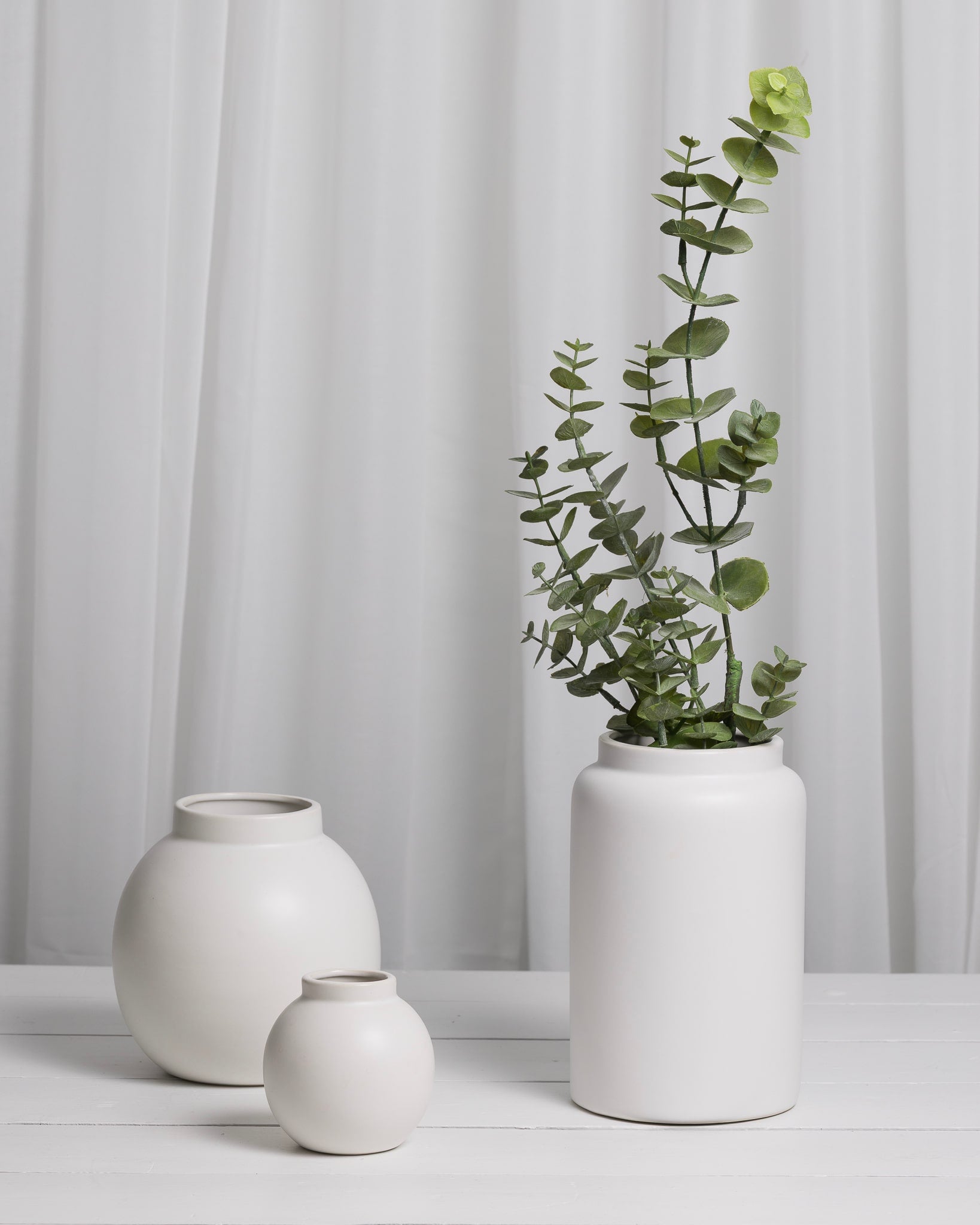 sögne nora vase hvit 22 cm