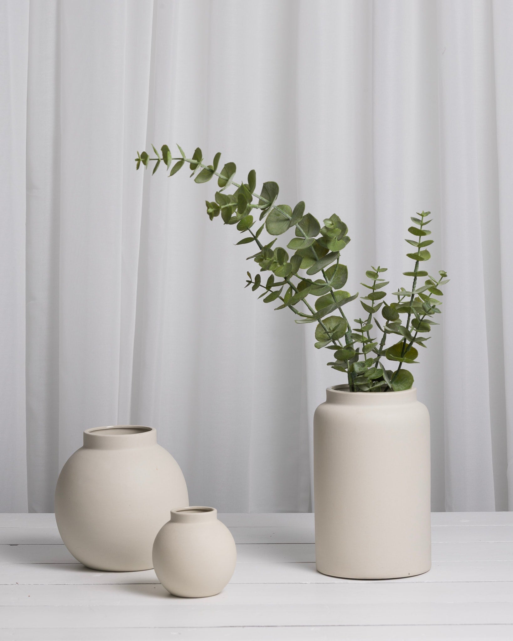 sögne nora vase beige 22 cm