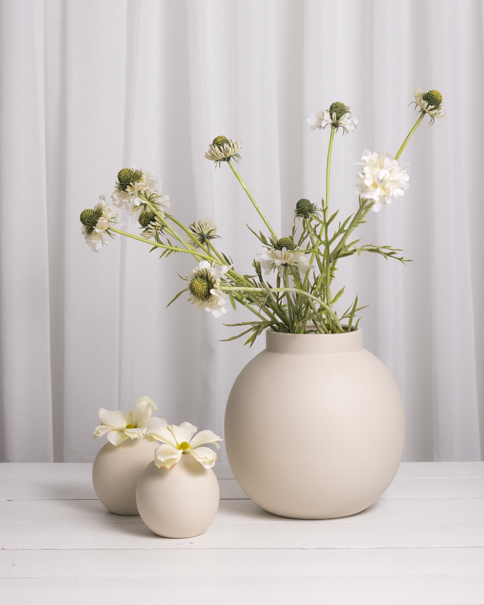 sögne nora vase balloon beige large