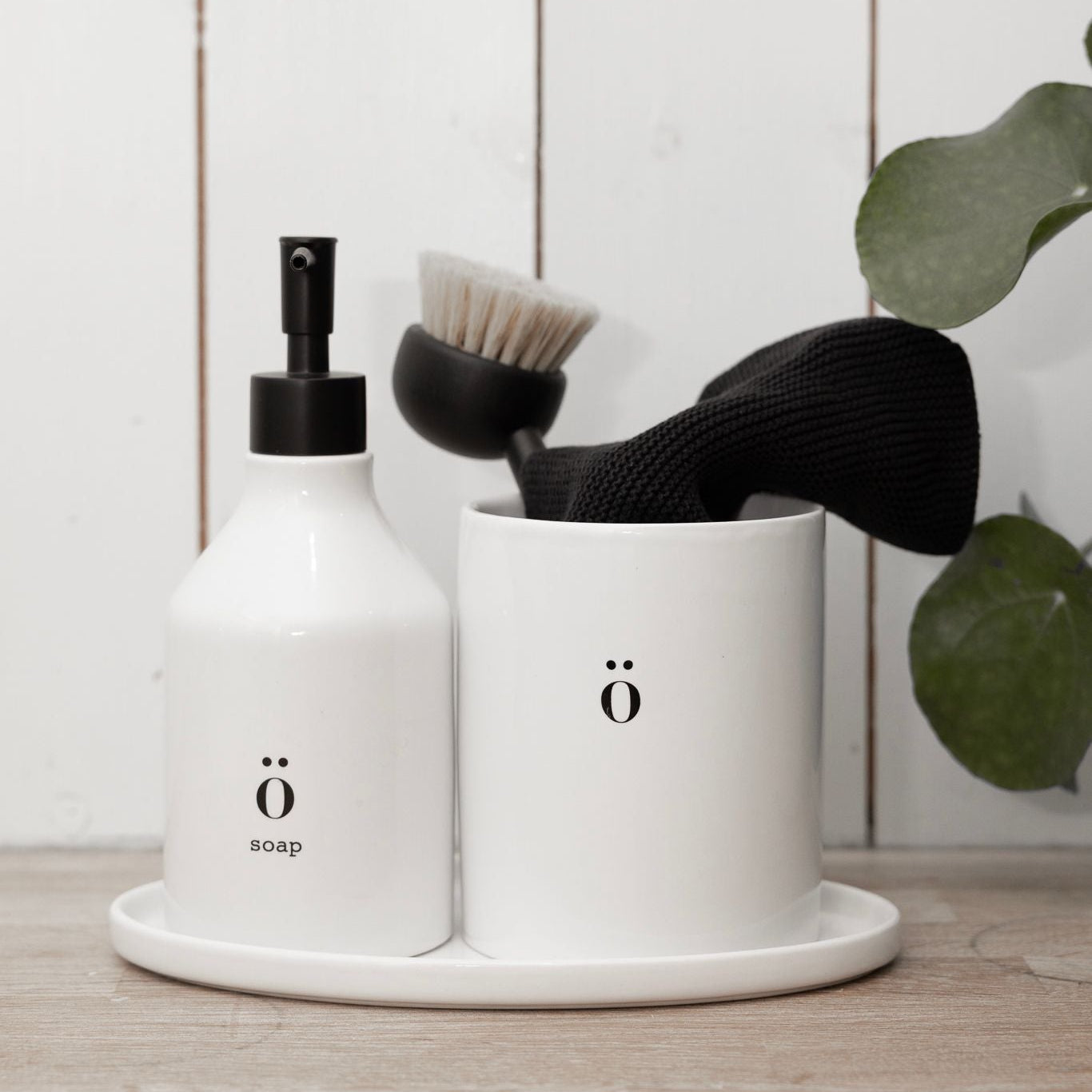 sögne såpedispenser hvit