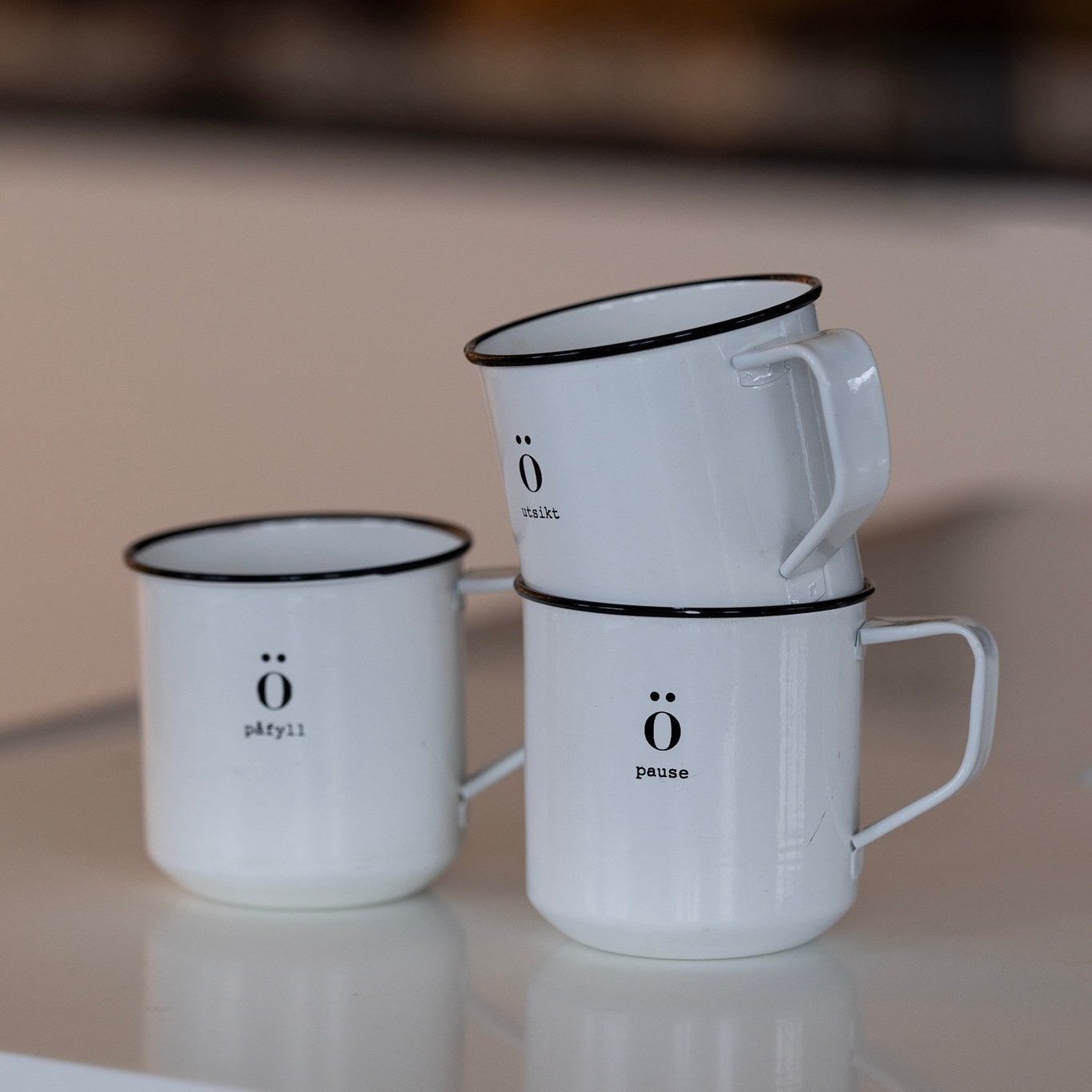 Sögne emalje kopp pause