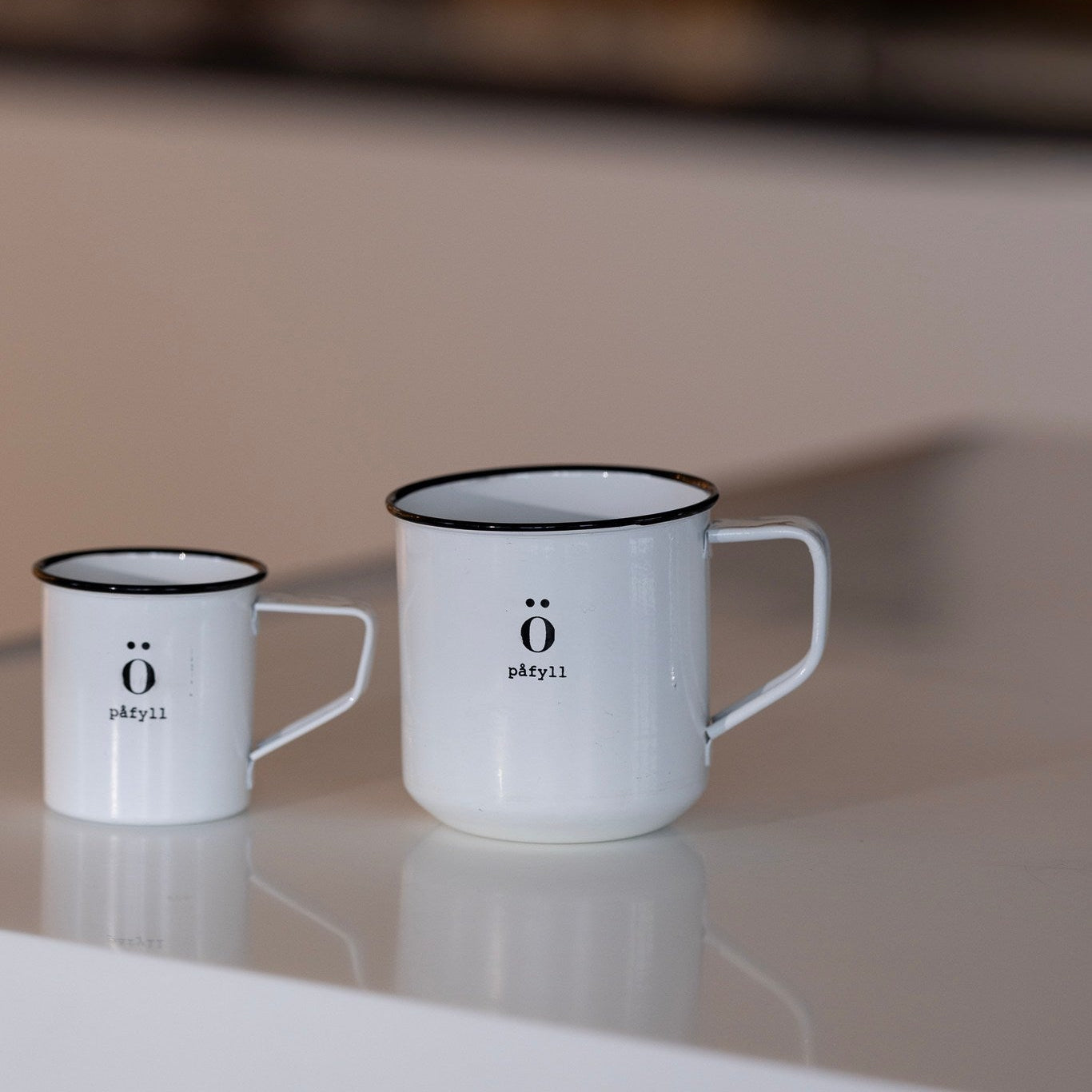 Sögne emalje kopp mini påfyll