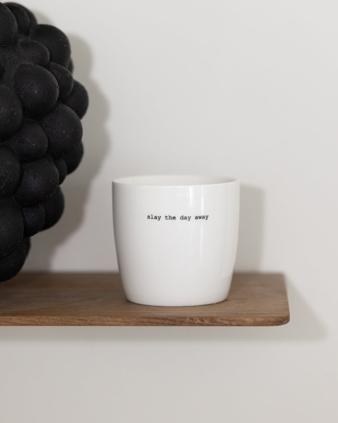 sögne mug white slay the day away