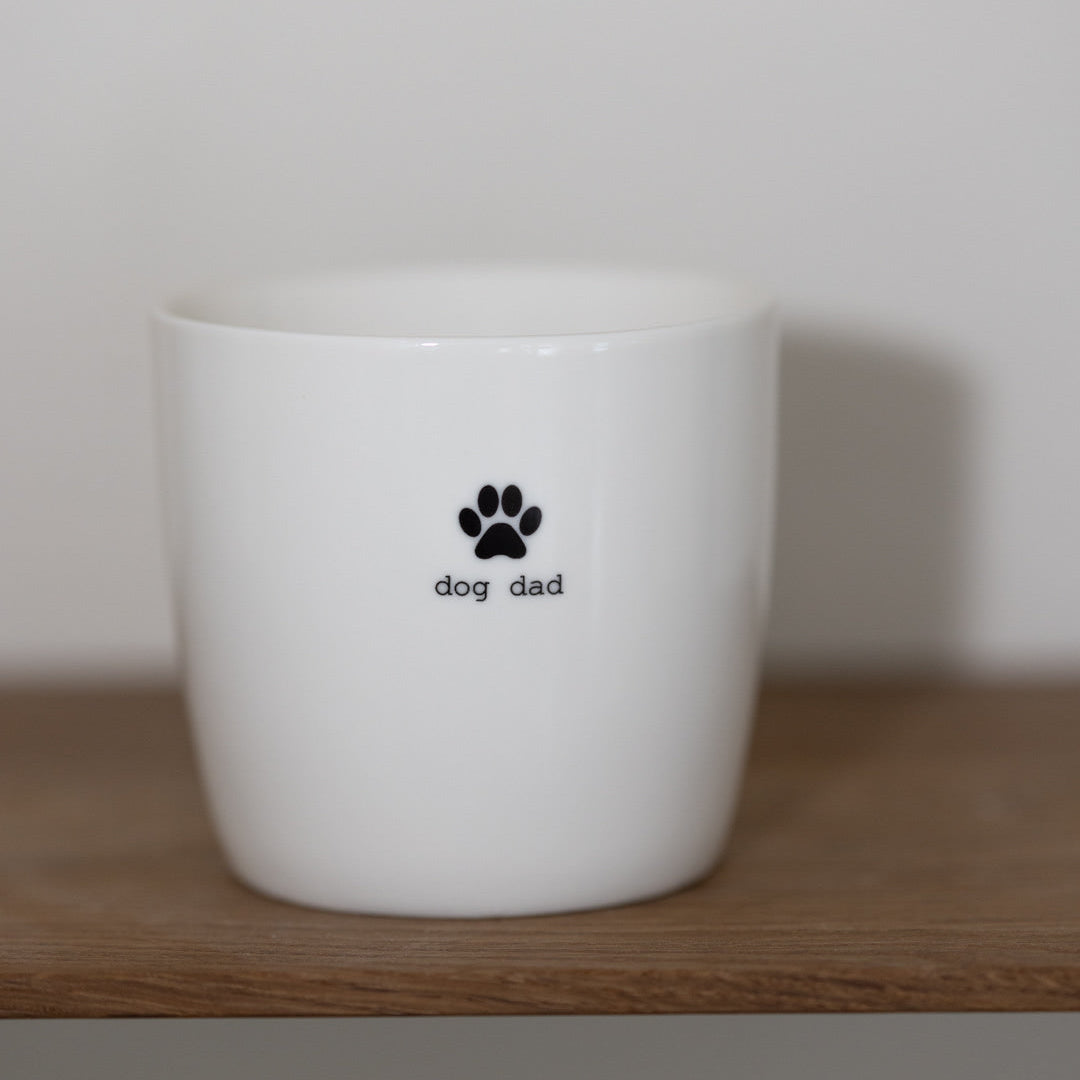 sögne krus hvit dog dad