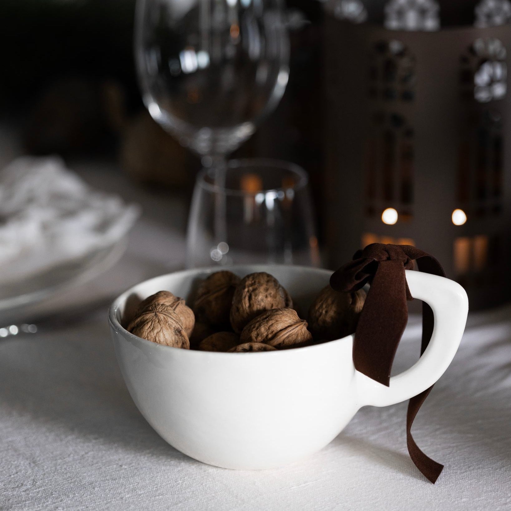 sögne metal bowl white