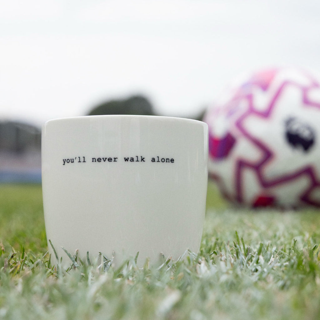 sögne krus hvit you`ll never walk alone