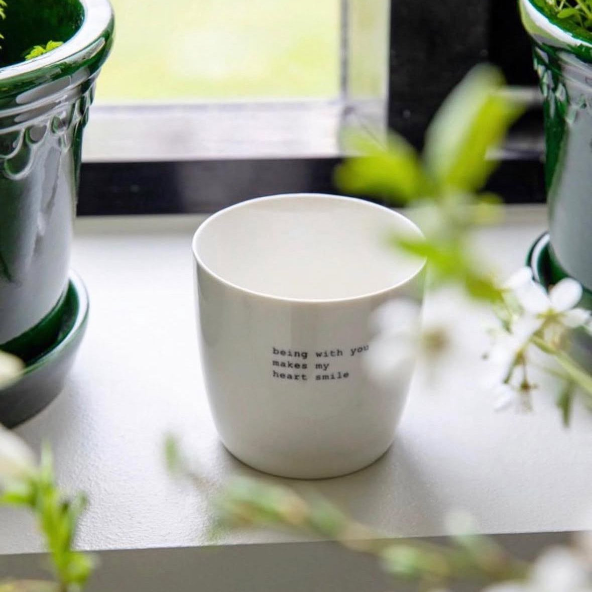 sögne mug white being with you