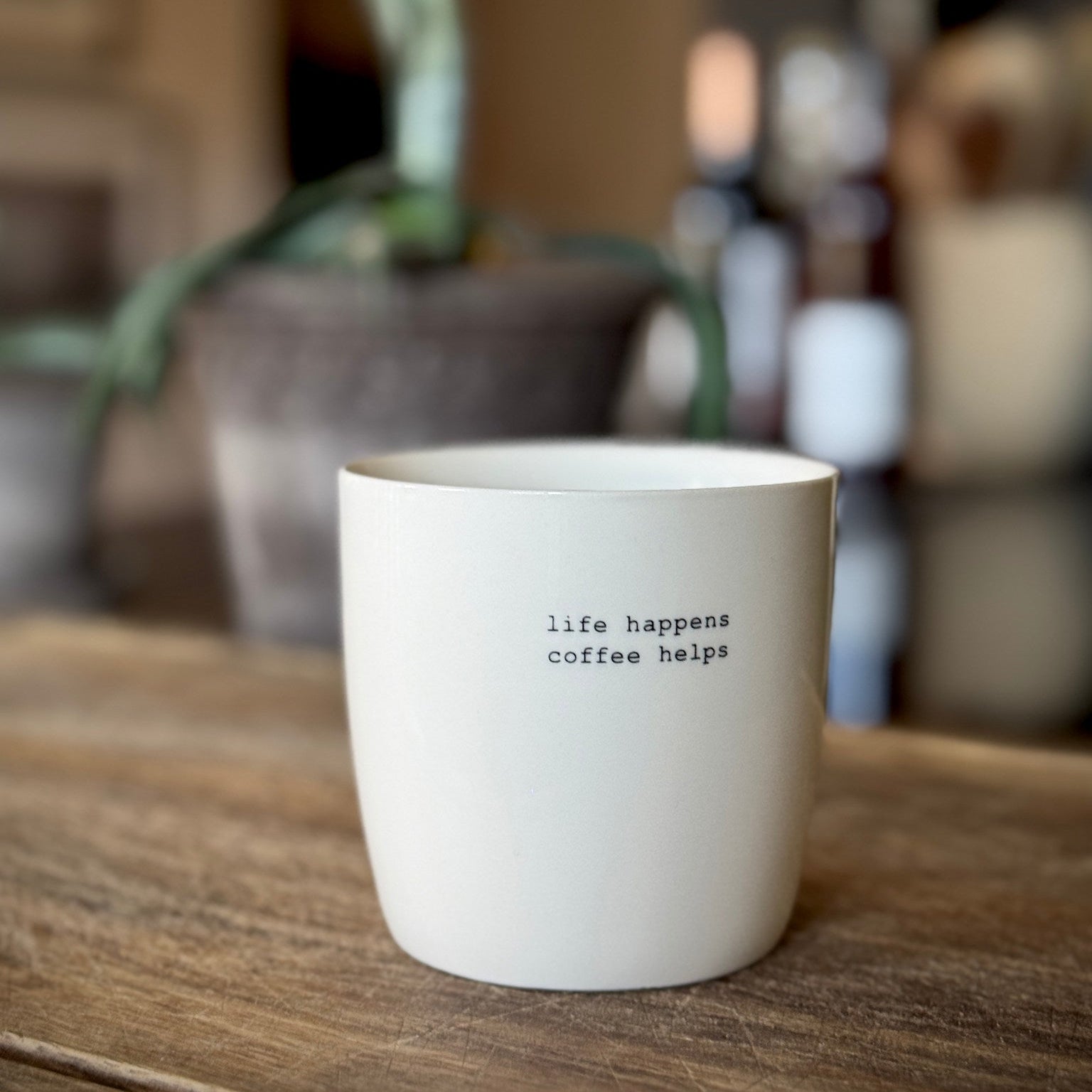 sögne mug white  life happens