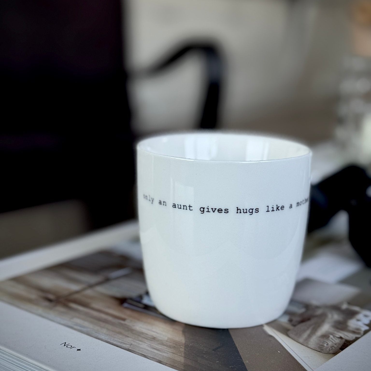 sögne mug white  only an aunt
