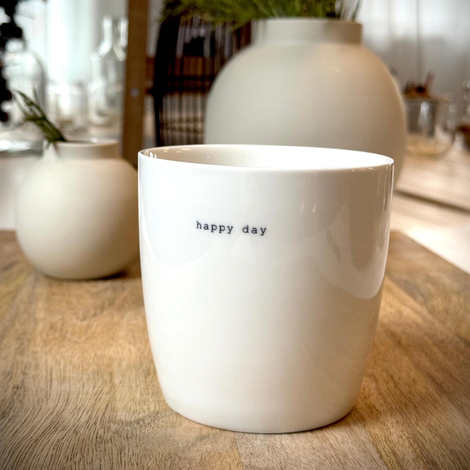 sögne mug white big happy day