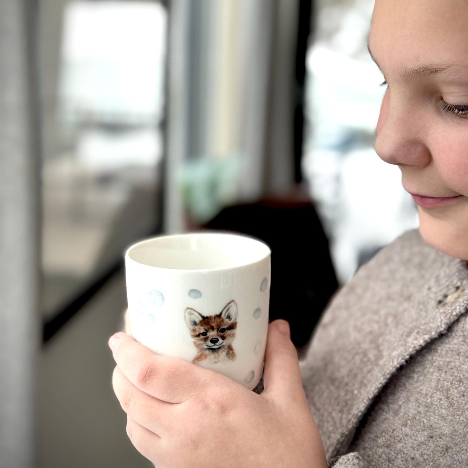 sögne mug white with fox