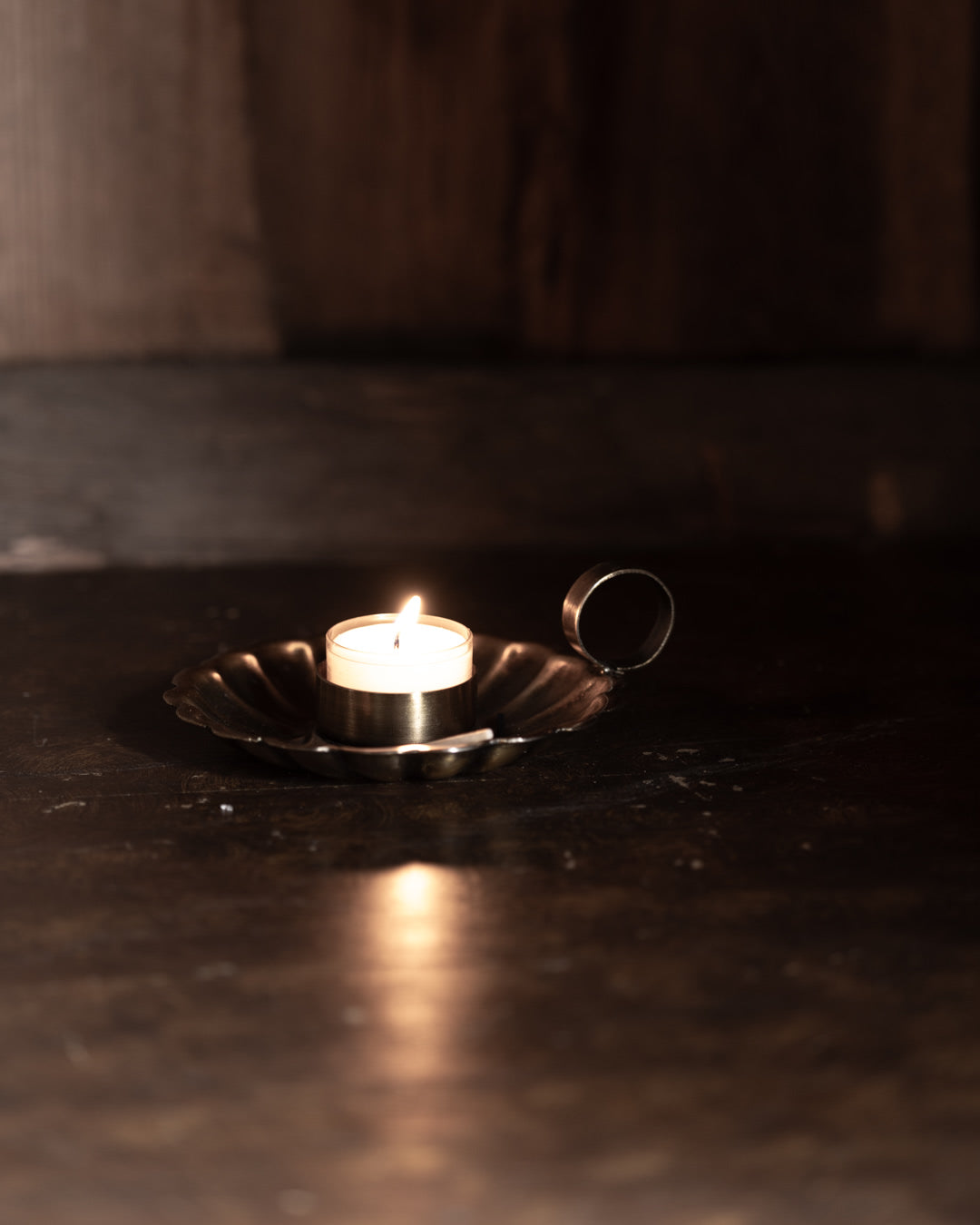 sögne candle holder gold with handle