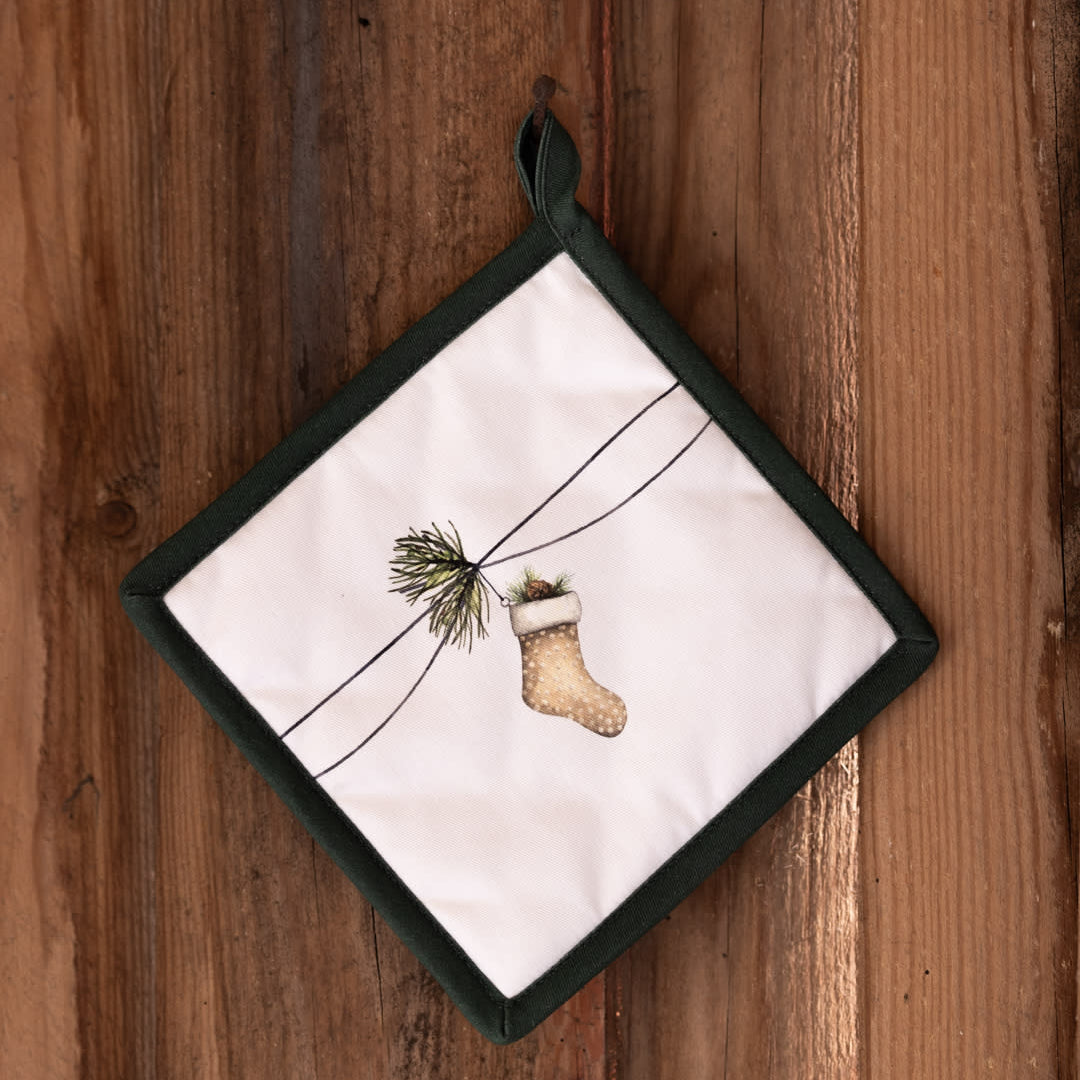 sögne potholders set/2 pc december stocking