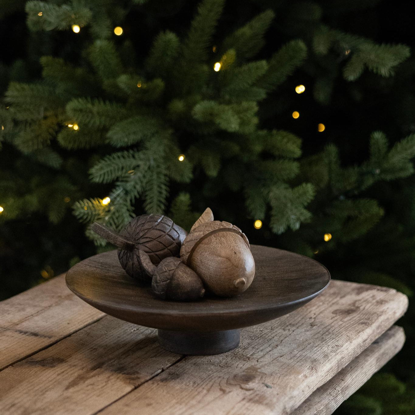 sögne fat på stedt akasie rustic brown small