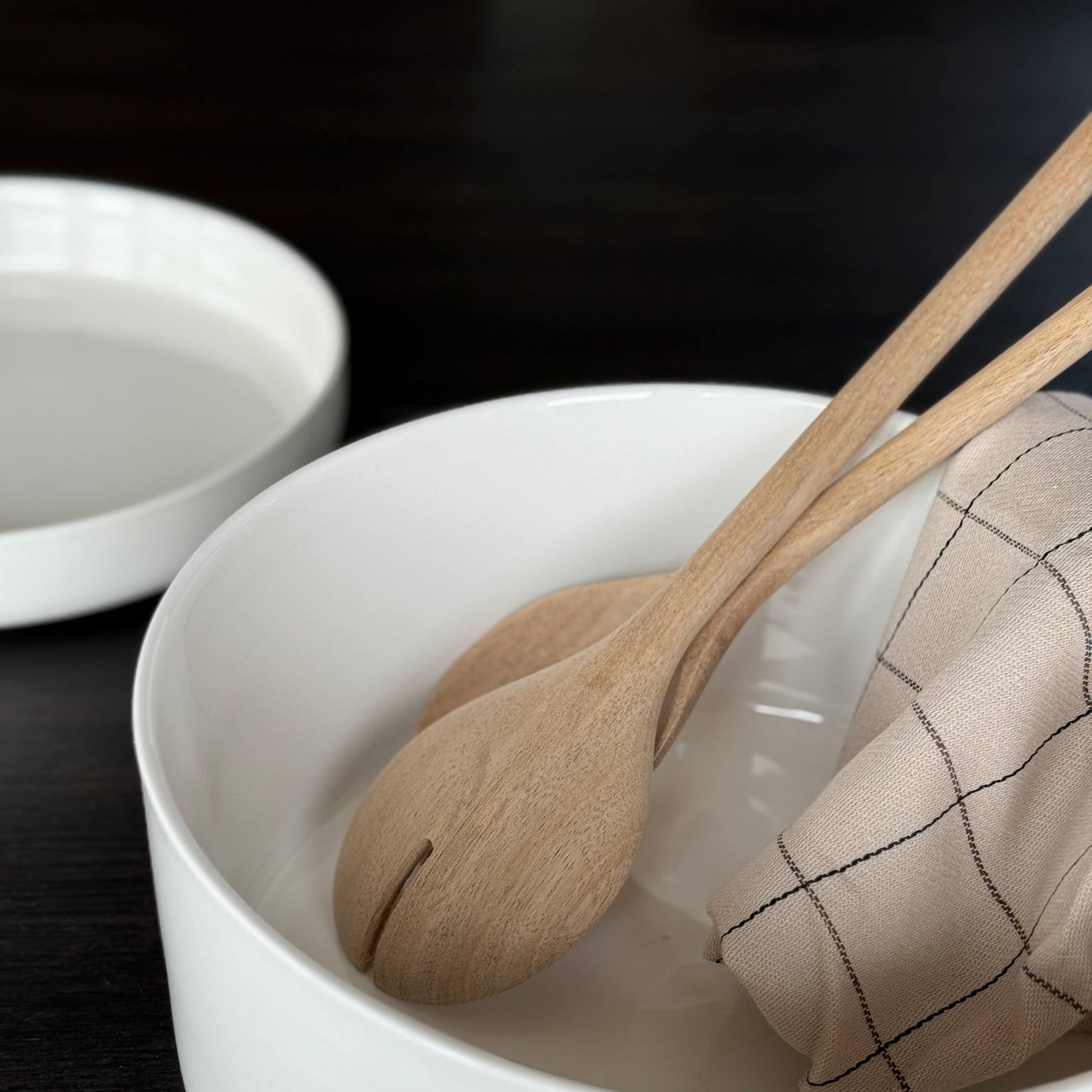 sögne salad server set acacia