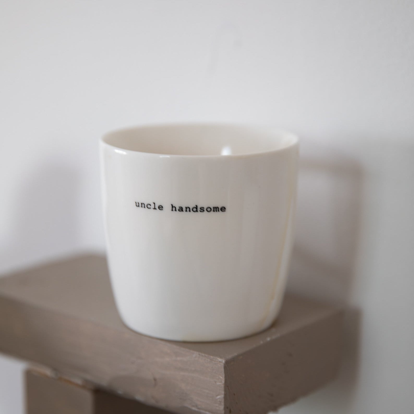sögne mug white  uncle handsome