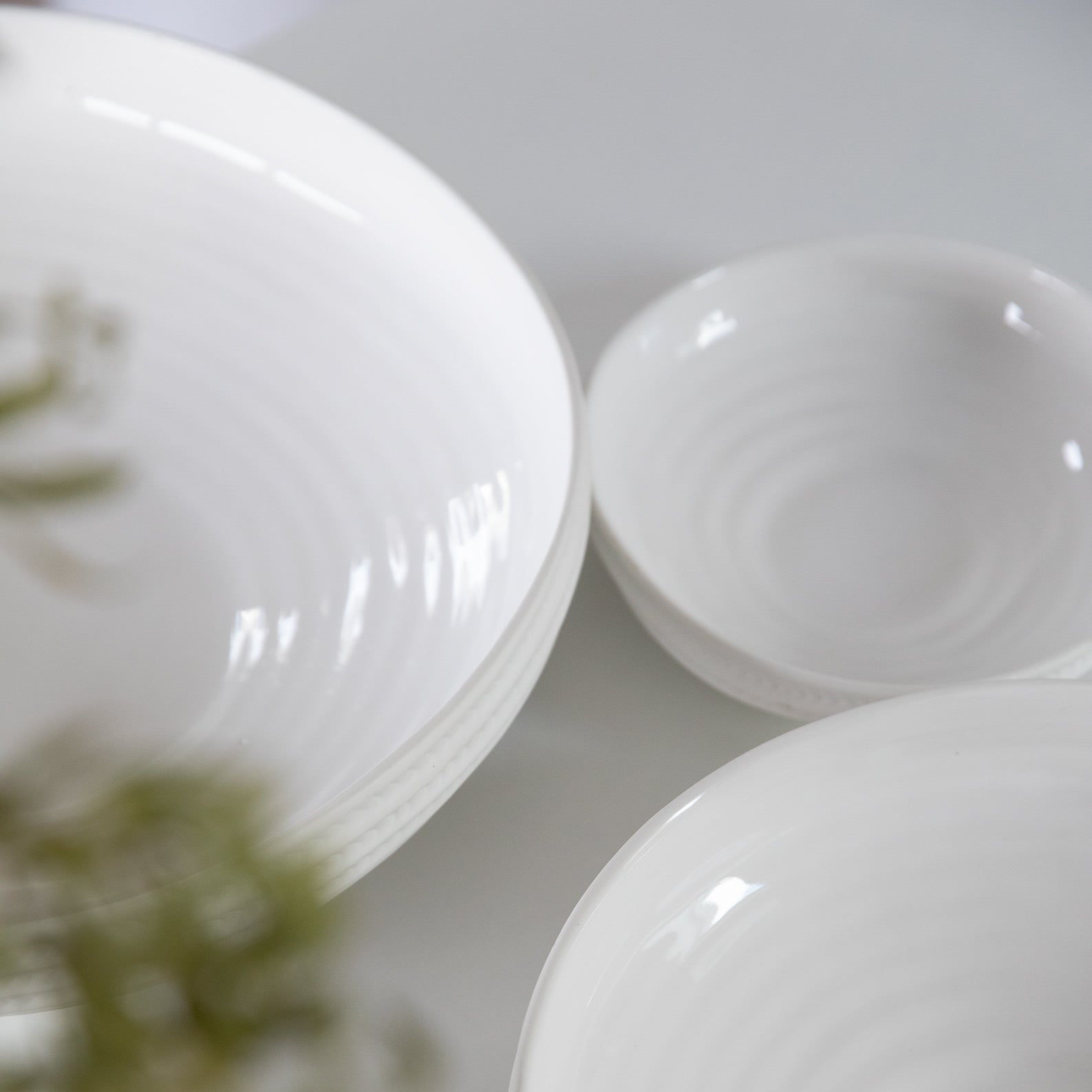 sögne stella bolle hvit ribbed large