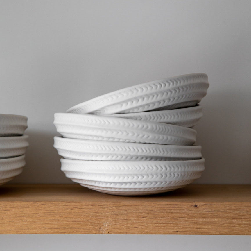 sögne stella bolle hvit ribbed small