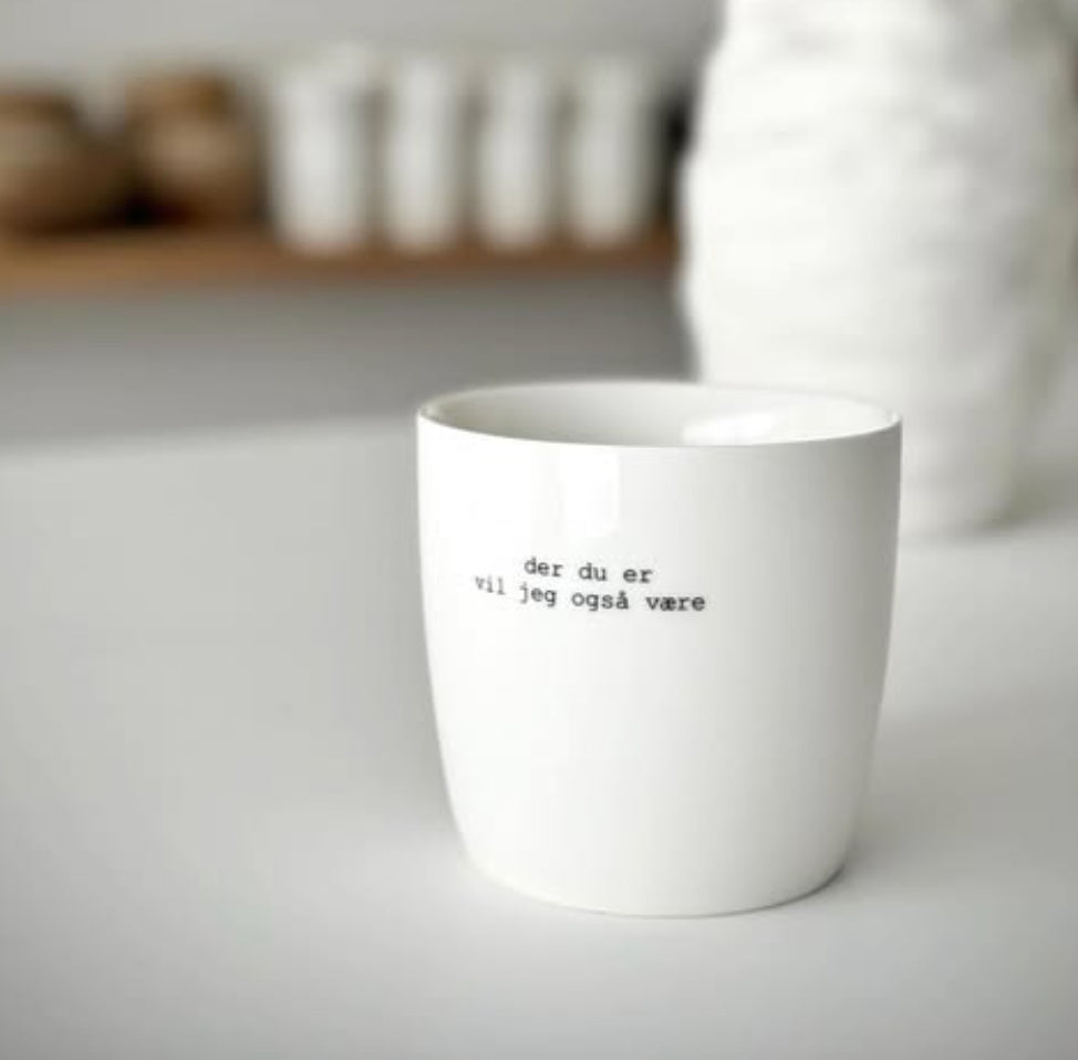 sögne mug white der du er 