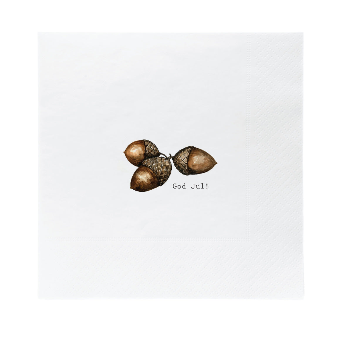 sögne paper napkin lunch Christmas nuts with text