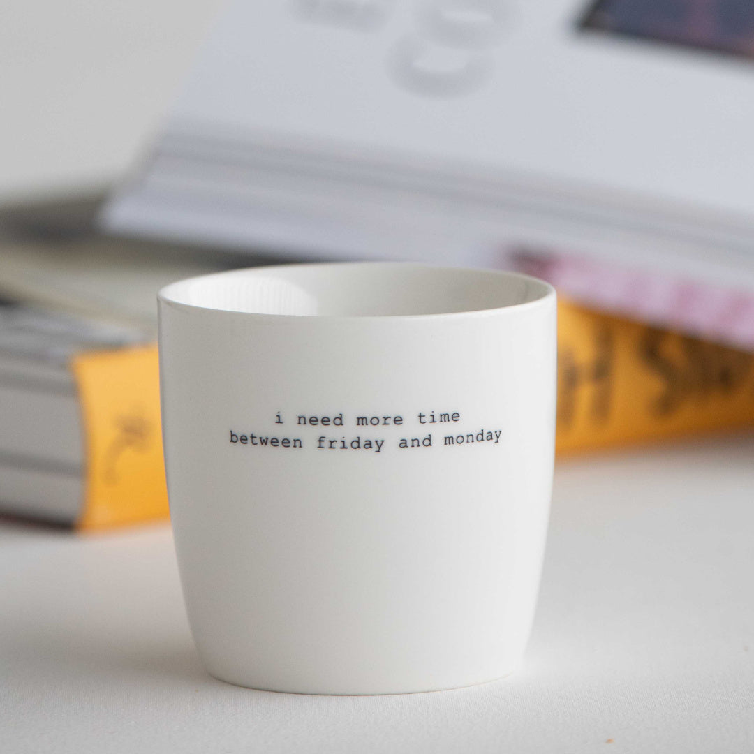 sögne mug white i need more time