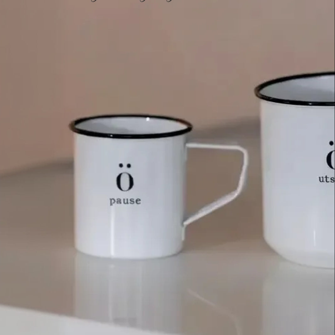 Sögne emalje kopp mini pause